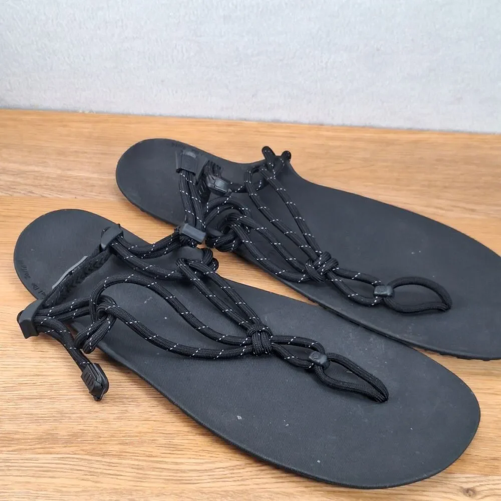 XERO Shoes Genesis Barefoot Rope Sandals Men's 14 Black Minimalist Flexible